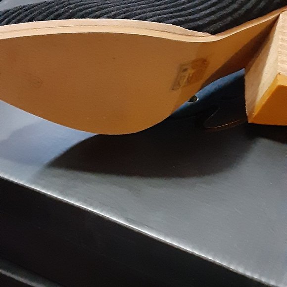 CCOCCI VICKY BLACKY CORDUROY MULE CLOGS SLIDES - Picture 5 of 6